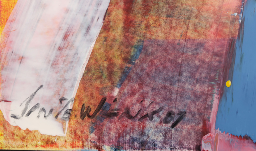 Jan te Wierik: Olieverf op papier, Abstracte compositie kopen? Bied vanaf 450!