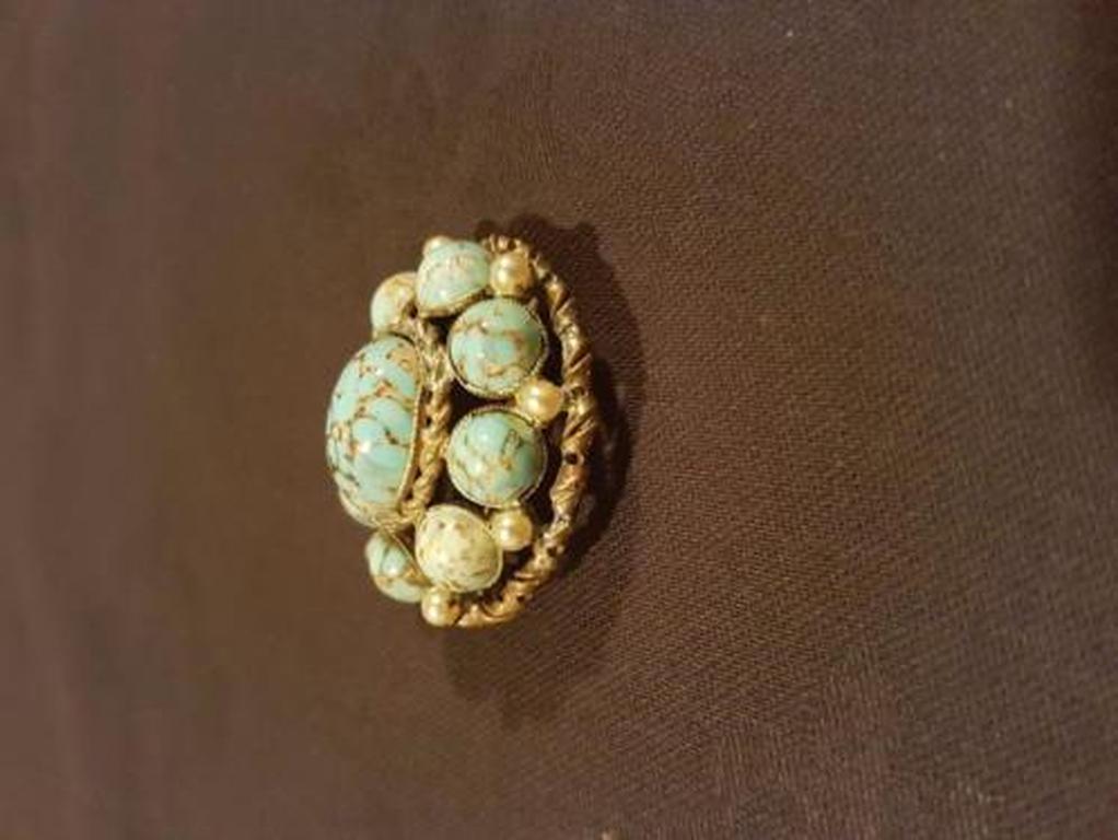 broche anni 60 turchese kopen? Bied vanaf 1!