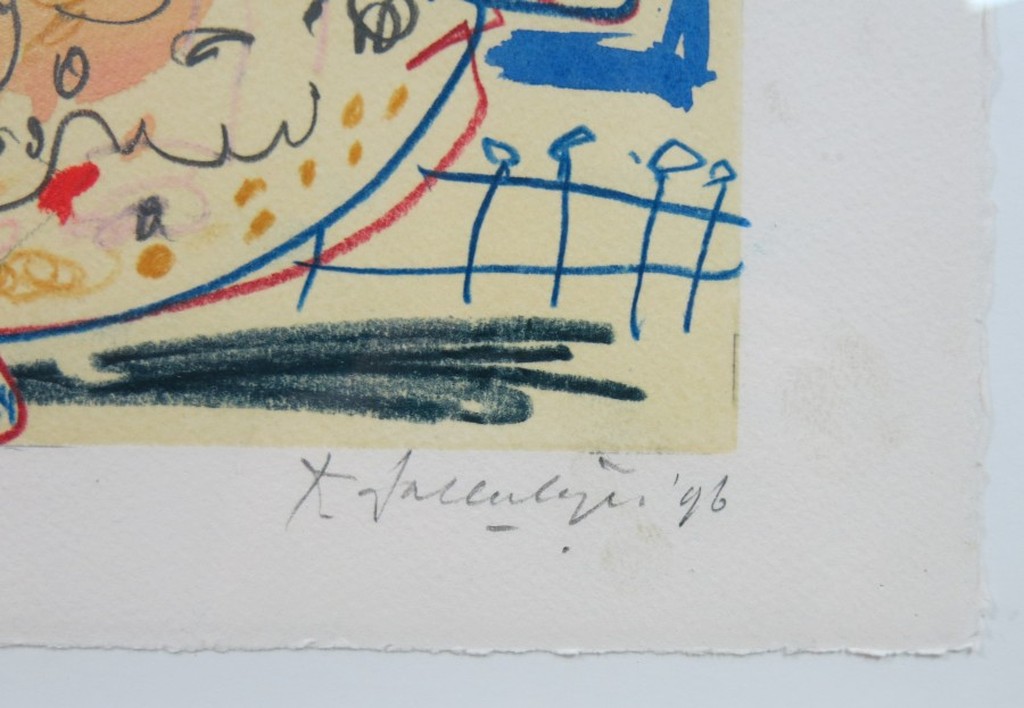 Kees Salentijn: Gemengde techniek op papier, Zonder titel - Ingelijst kopen? Bied vanaf 100!