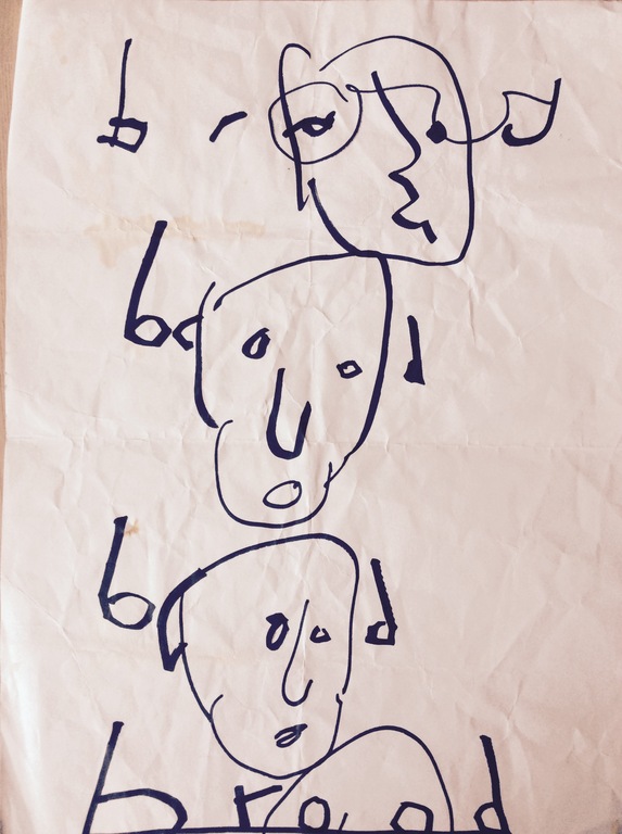 Herman Brood - Originele tekening - 4x Brood kopen? Bied vanaf 75!