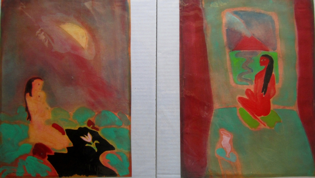Julius Marius Ros (Den Haag, 1952) - 2x aquarel 1982 kopen? Bied vanaf 45!