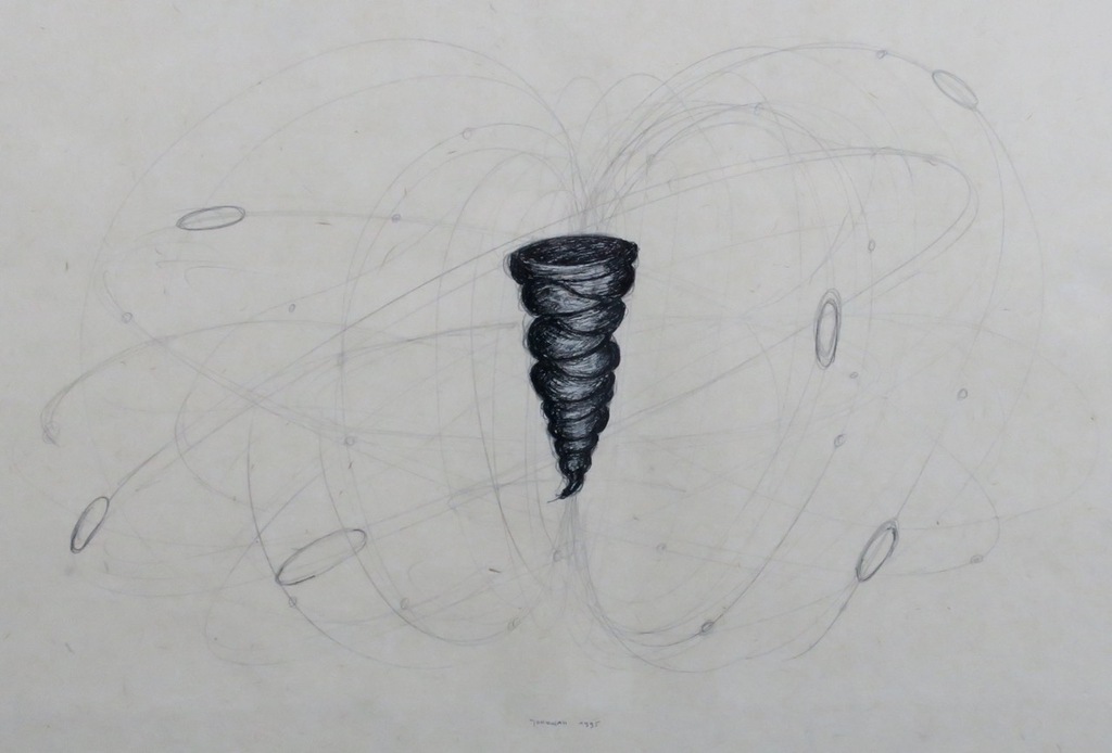 Peter Jordaan: Tekening, Zonder titel - Ingelijst kopen? Bied vanaf 20!