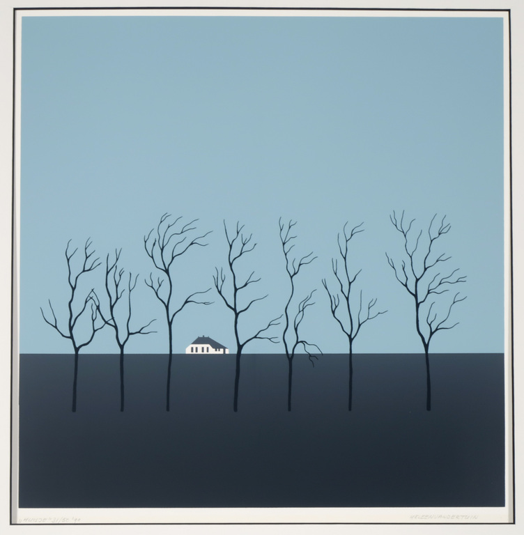 Heleen van der Tuin: Zeefdruk, Huisje verkocht voor € 35!