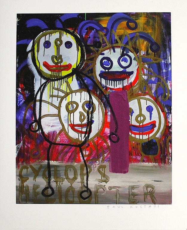 Paul Kostabi - Petting Zoo (handgesigneerd/genummerd) verkocht voor € 39!