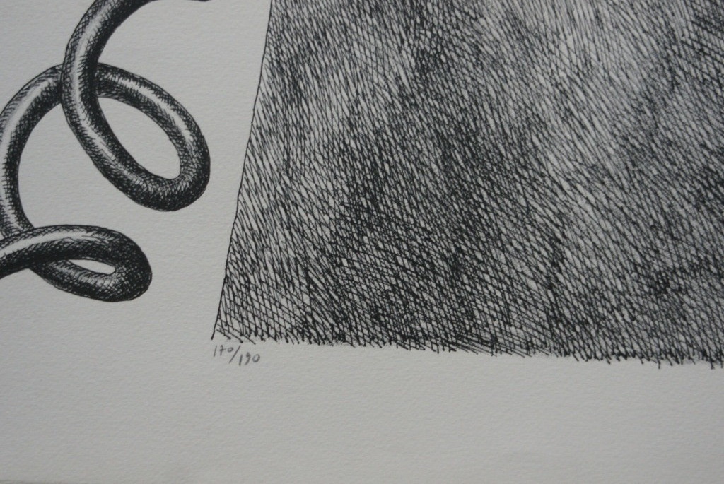 Roland Topor - surrealistische litho - oplage: 190 ex. kopen? Bied vanaf 75!