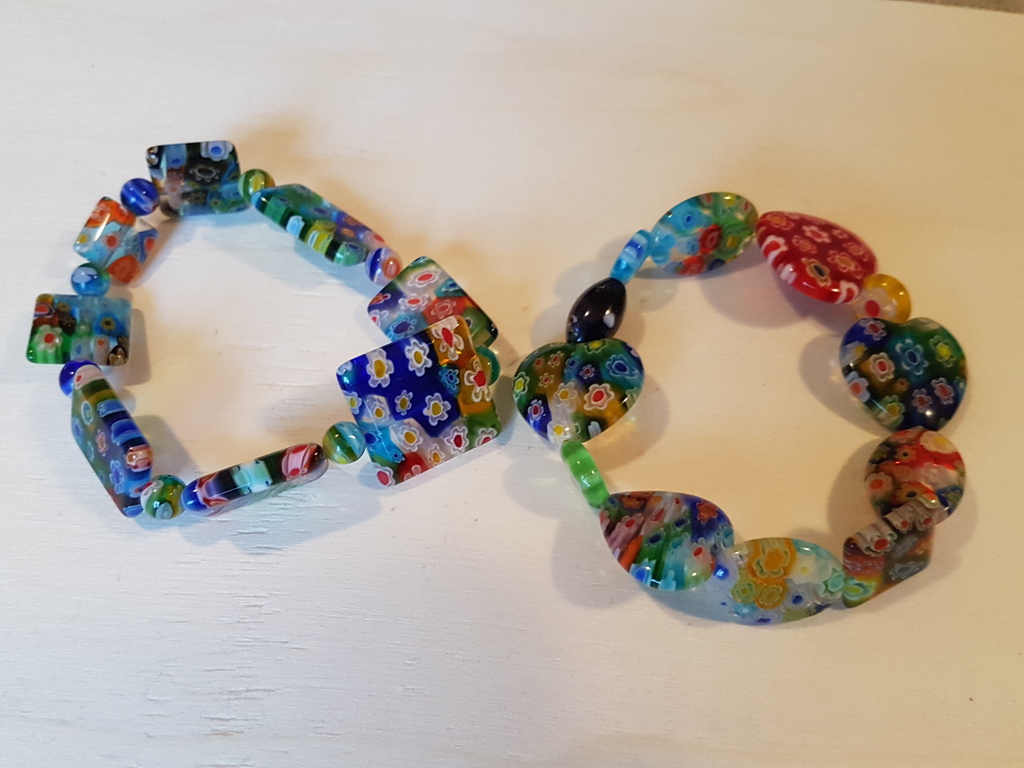 Murrine veneziane armbanden lot van twee kopen? Bied vanaf 1!