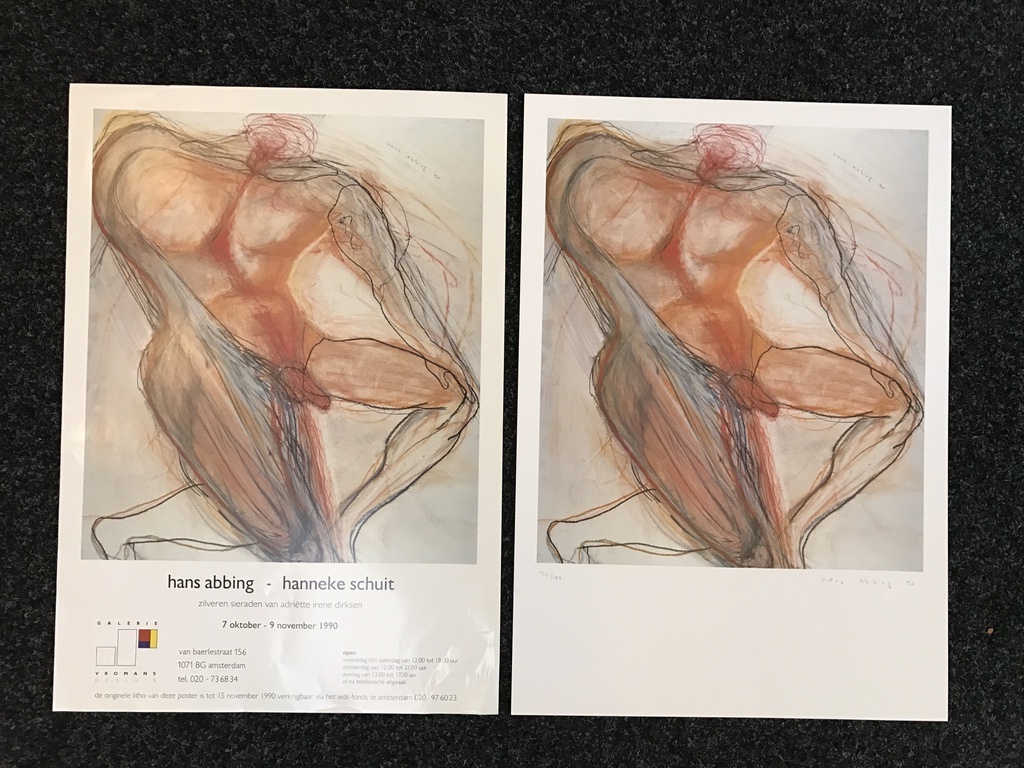 HANS ABBING 1 originele zeefdruk voor t AIDS Fonds 1990 kopen? Bied vanaf 1!