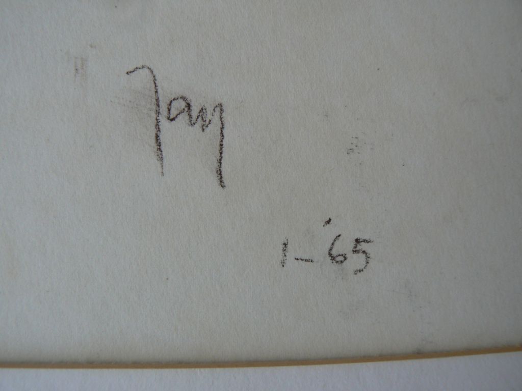 Vroeg portret van jonge vrouw in waskrijt 1965 - origineel werk kopen? Bied vanaf 890!