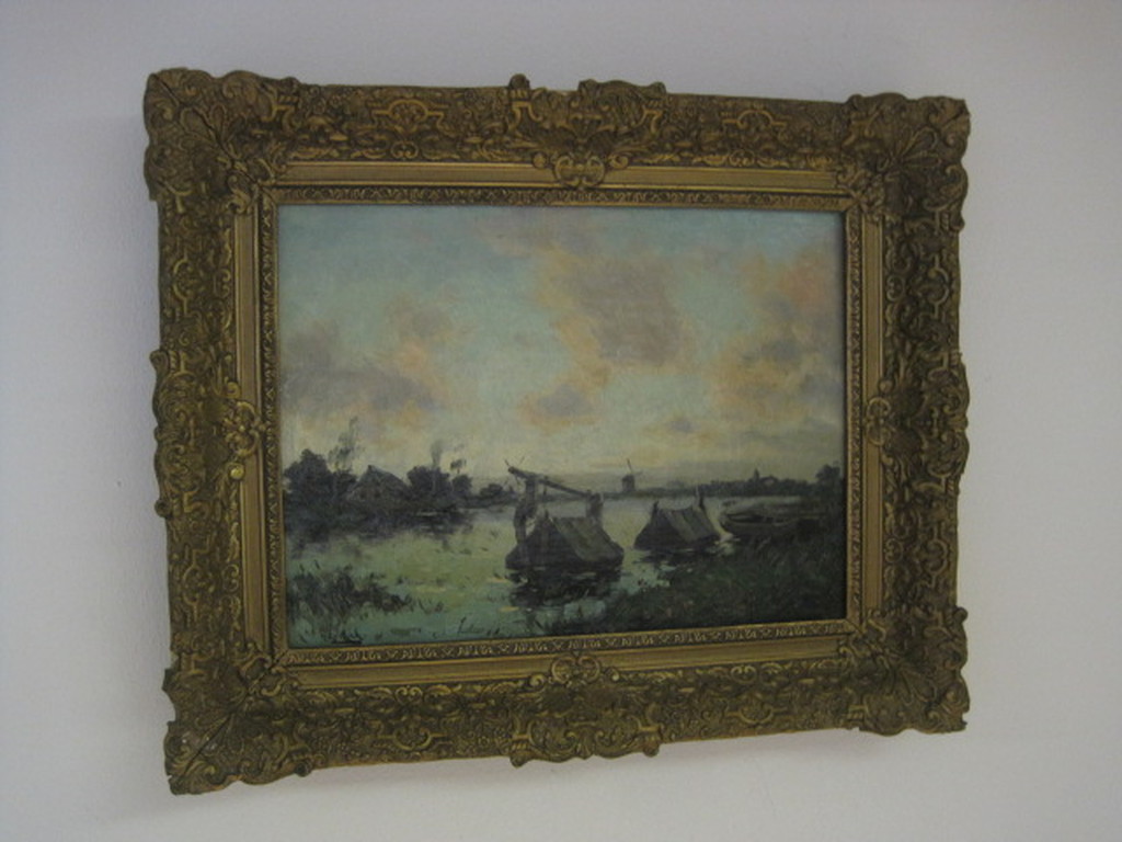 gesign. H. Endlich (Jan Knikker sr) "avondrood aan de Vecht" olieverf ca.  kopen? Bied vanaf 1!