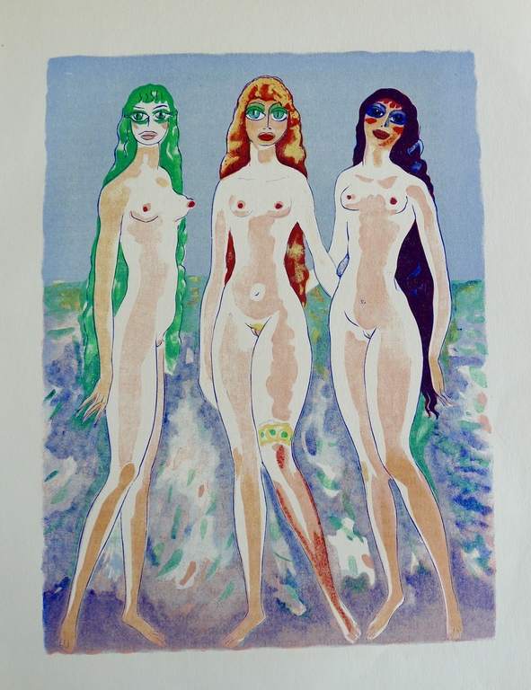 Kees van Dongen, Houtgravure,"Les femmes colombes" kopen? Bied vanaf 1!