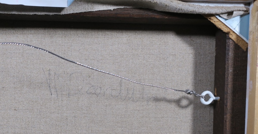 Marcel Doorduin: Olieverf op doek, Blauwe zolder II - Ingelijst kopen? Bied vanaf 200!