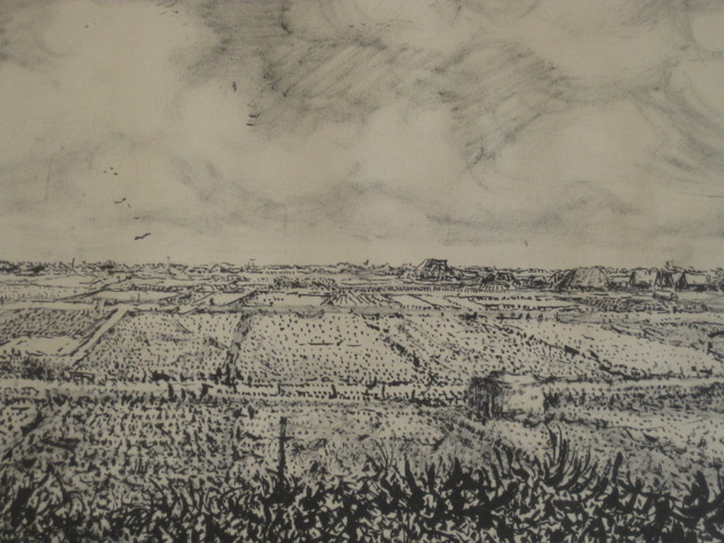 Originele Inkttekening "polderlandschap Zuid Holland" van Willem Minderman 1960 kopen? Bied vanaf 1!
