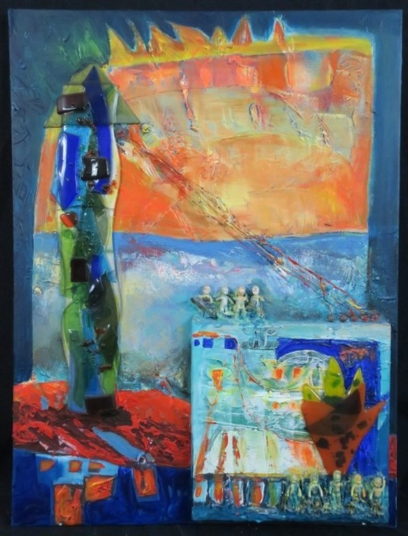 Franca Muller Jabusch: Gemengde techniek en olieverf op twee doeken, Z.T.  kopen? Bied vanaf 70!