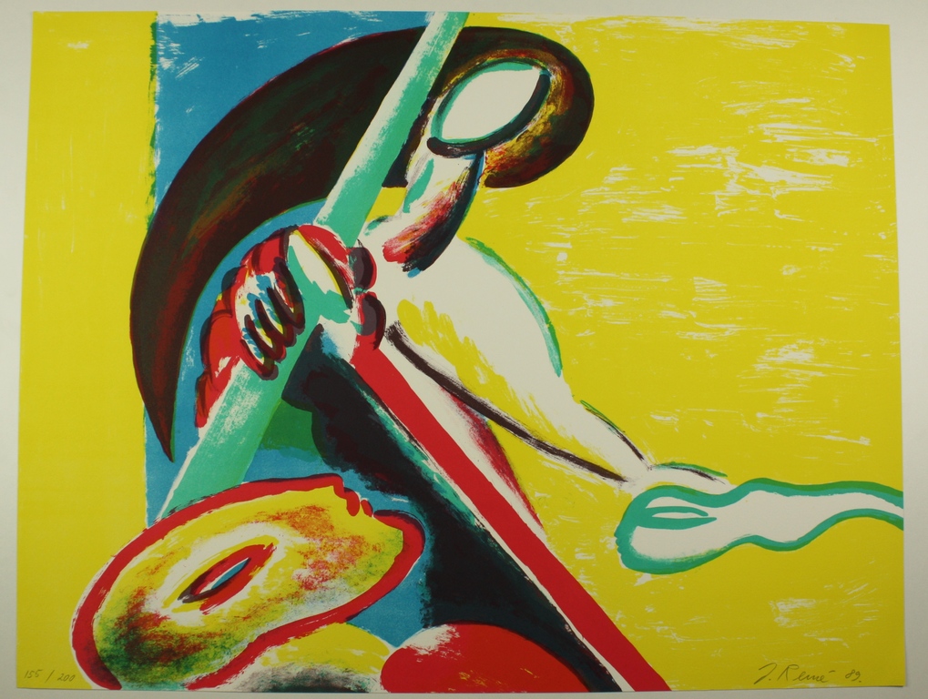 Jorg Remé, kleurenlitho, 1989 kopen? Bied vanaf 49!