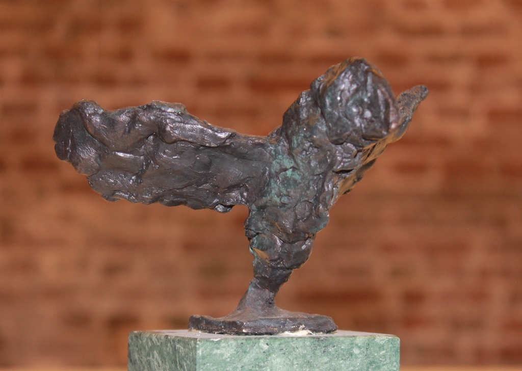 JOHANN VAN DEN NOORT, “Papagaaiduiker” 2007, Bronze. kopen? Bied vanaf 100!