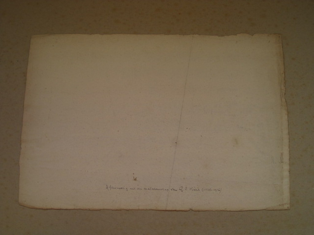 Antieke Potloodtekening G.L.Kiers (1838-1916) "Amsterdam Haringpakkerstoren "  kopen? Bied vanaf 1!