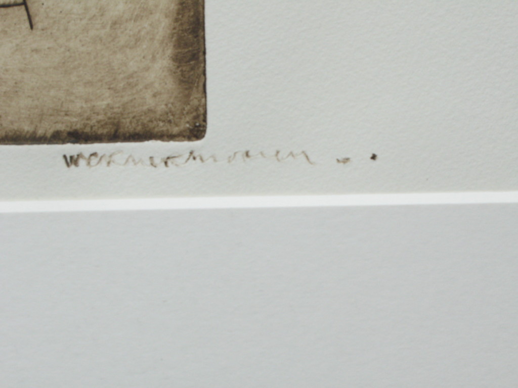 WERNER MOONEN, groot abstracte ETS - GESIGNEERD en mooi INGELIJST  kopen? Bied vanaf 300!