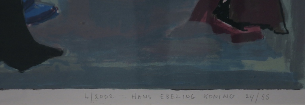 Hans Ebeling Koning: Zeefdruk, Bos L -Ingelijst kopen? Bied vanaf 35!