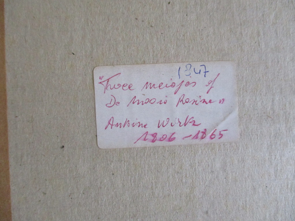 Antoine Wiertz , grafiek , twee meisjes of de mooie Rosine  kopen? Bied vanaf 1!