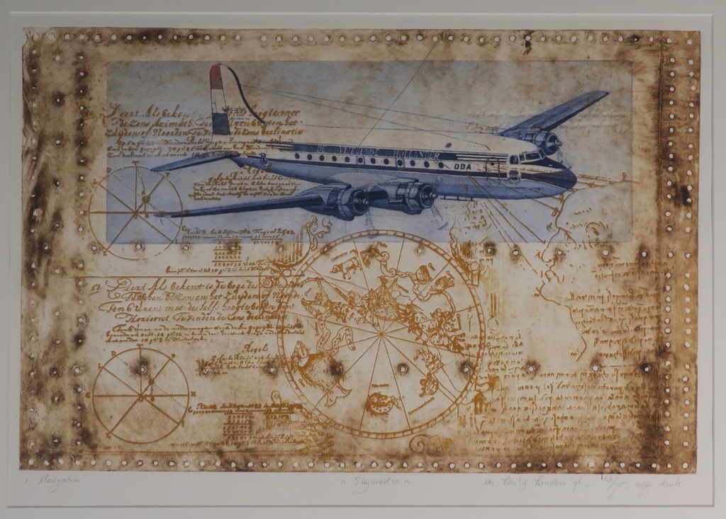 Leentje Linders: Ets, Gold Mountain - Ingelijst kopen? Bied vanaf 40!