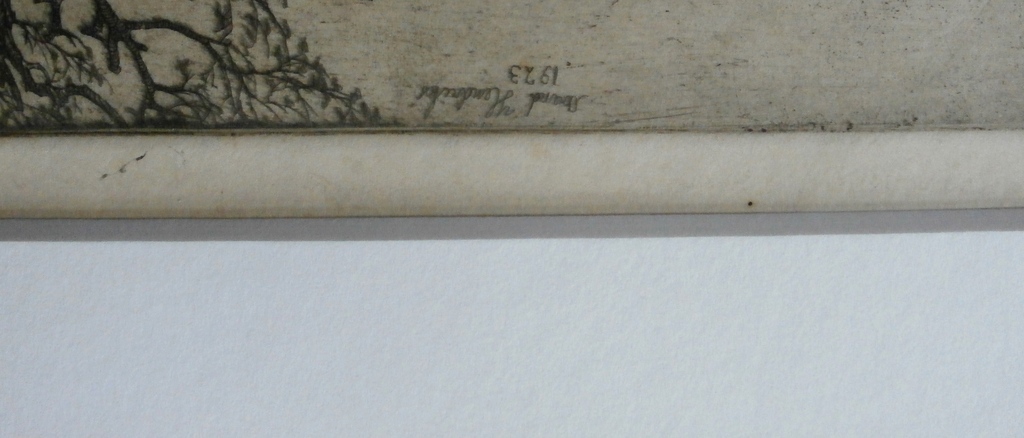 Arend Hendriks - ets: landschap - 1923 kopen? Bied vanaf 40!