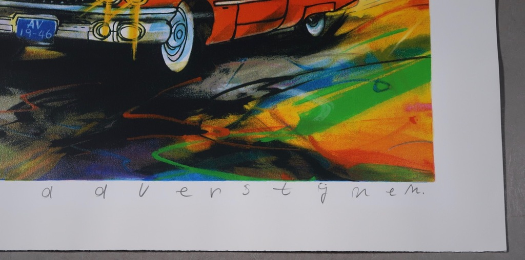 Ad Verstijnen: Zeefdruk, Cadillac  kopen? Bied vanaf 50!