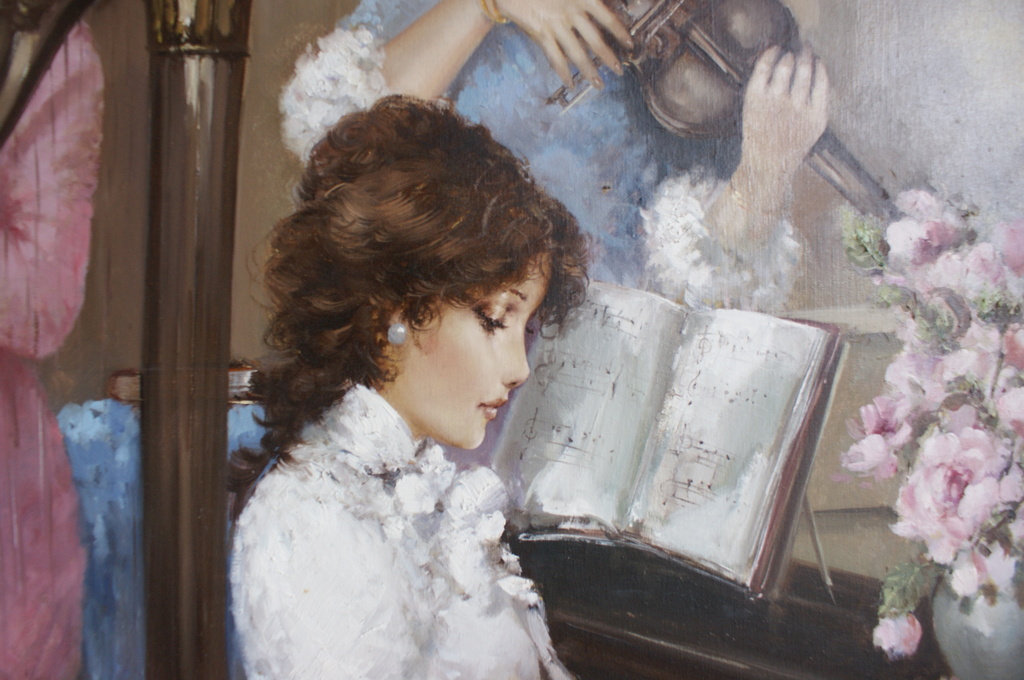 Lucia Sarto (1950) olieverf op canvas  kopen? Bied vanaf 1250!