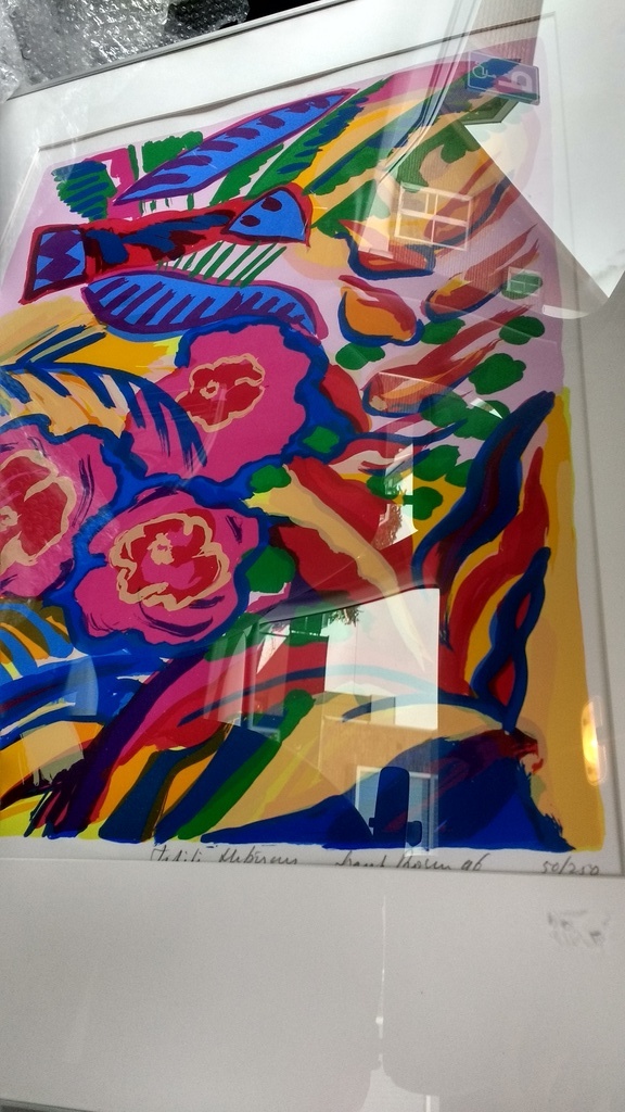 Frank Roden: zeefdruk , Tahiti Hibiscus kopen? Bied vanaf 65!