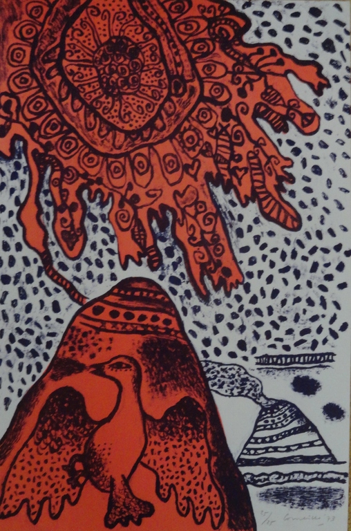 Corneille, kleurenlitho, zonder titel verkocht voor € 195!