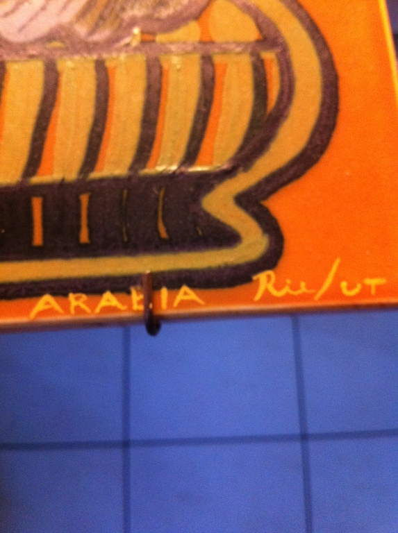 Raija Uosikkinen van ARABIA Finland: grote uiterst zeldzame tegel (1960's). kopen? Bied vanaf 325!