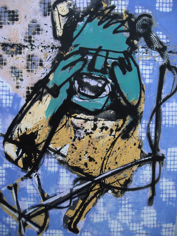 Herman Brood: De zanger - zeefdruk - opl. 250 ex. kopen? Bied vanaf 179!