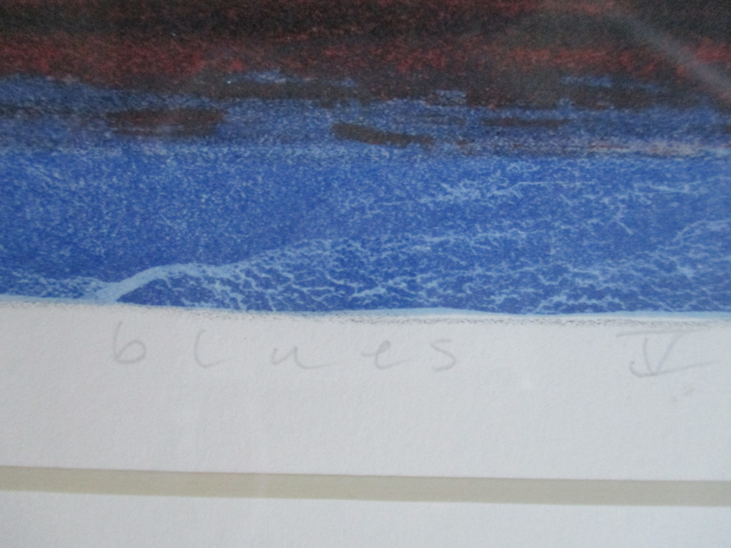 Lon Buttstedt, ingelijste litho 'Himalaya blues V', Barth lijst kopen? Bied vanaf 50!