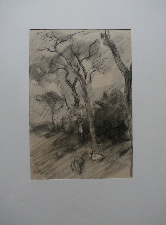 Jan van Essen - tekening: Landschap 2 verkocht voor € 45!