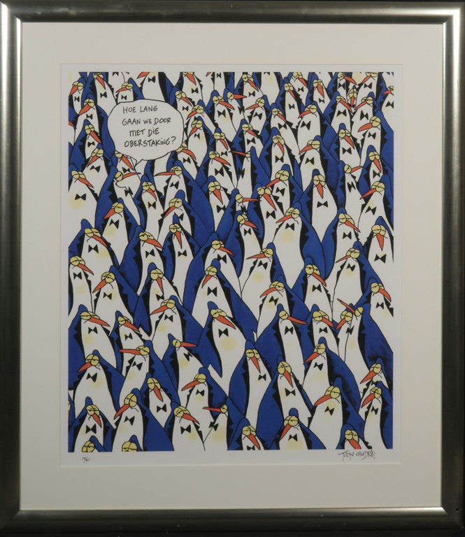 Toon van Driel: Giclee, Oberstaking - Ingelijst verkocht voor € 60!