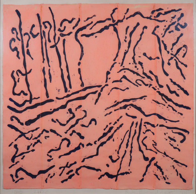 Rob Lodder: Houtsnede, Z.T. - Ingelijst (Groot) kopen? Bied vanaf 40!