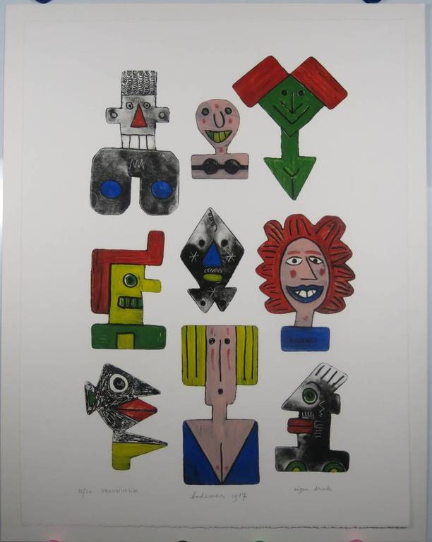 Bill Bodewes: Ets en litho, Vrouwvolk kopen? Bied vanaf 40!