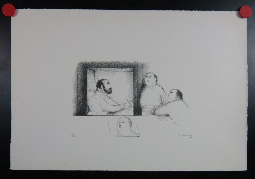 Metten Koornstra: Litho, Man in bed kopen? Bied vanaf 70!