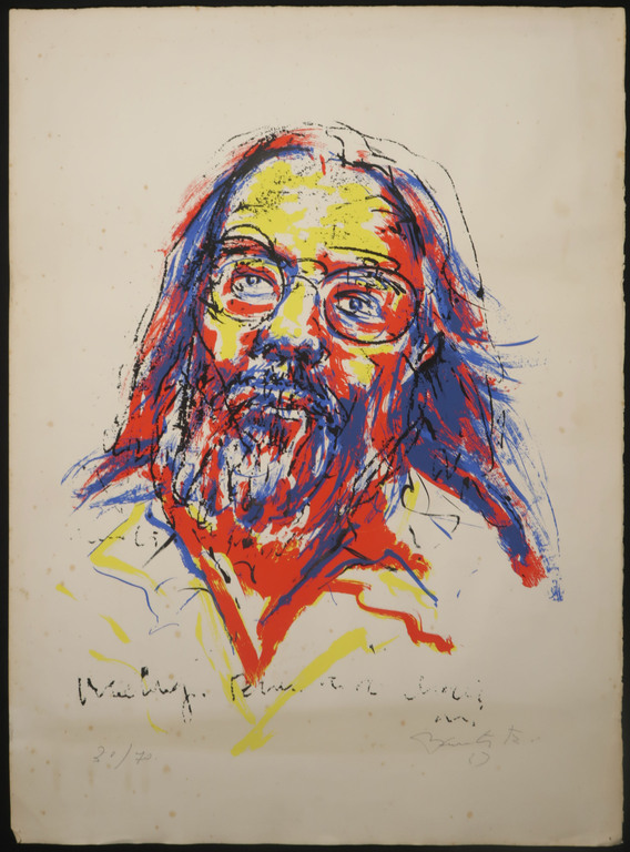 Fred Bervoets: Zeefdruk, Portret van Ferre Grignard kopen? Bied vanaf 20!