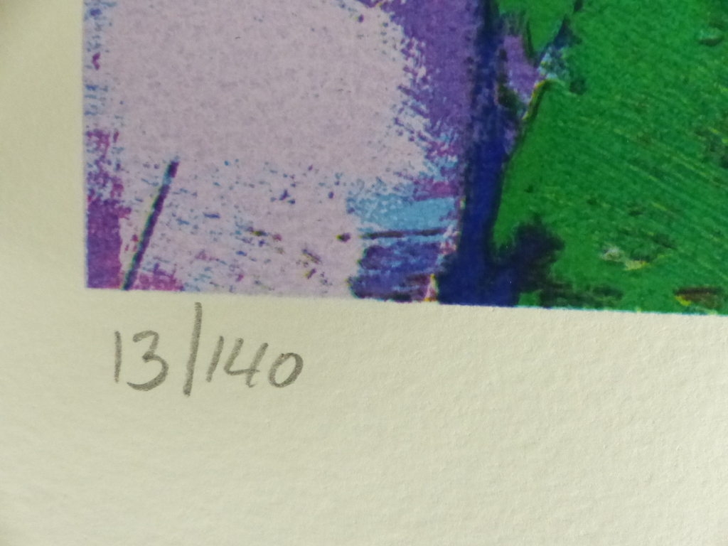 Jentsje Popma,zeefdruk op papier,Koolzaad met fluitekruid,Handgesigneerd. kopen? Bied vanaf 75!