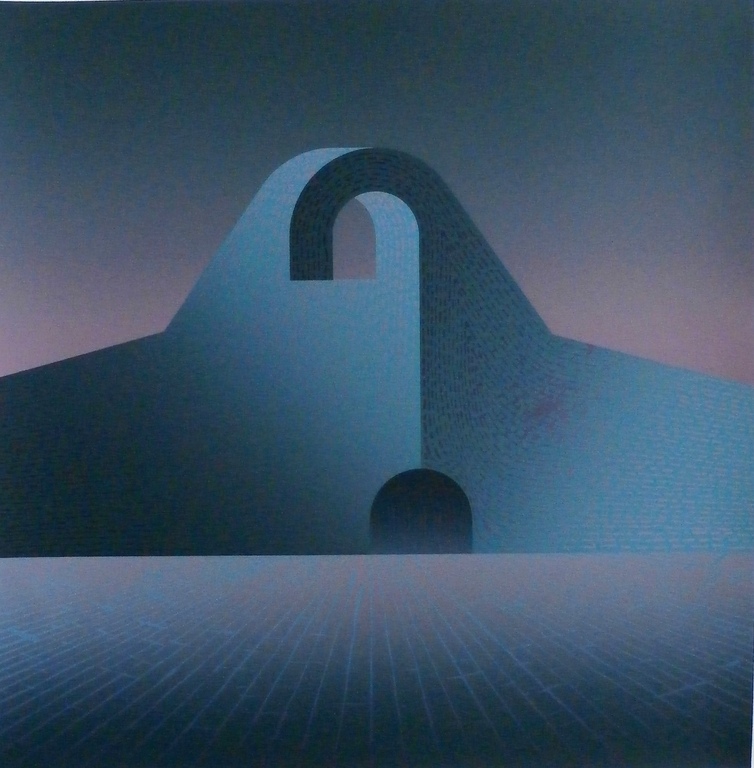 Dirk Huizer - zeefdruk: De Burcht - 1986 verkocht voor € 60!