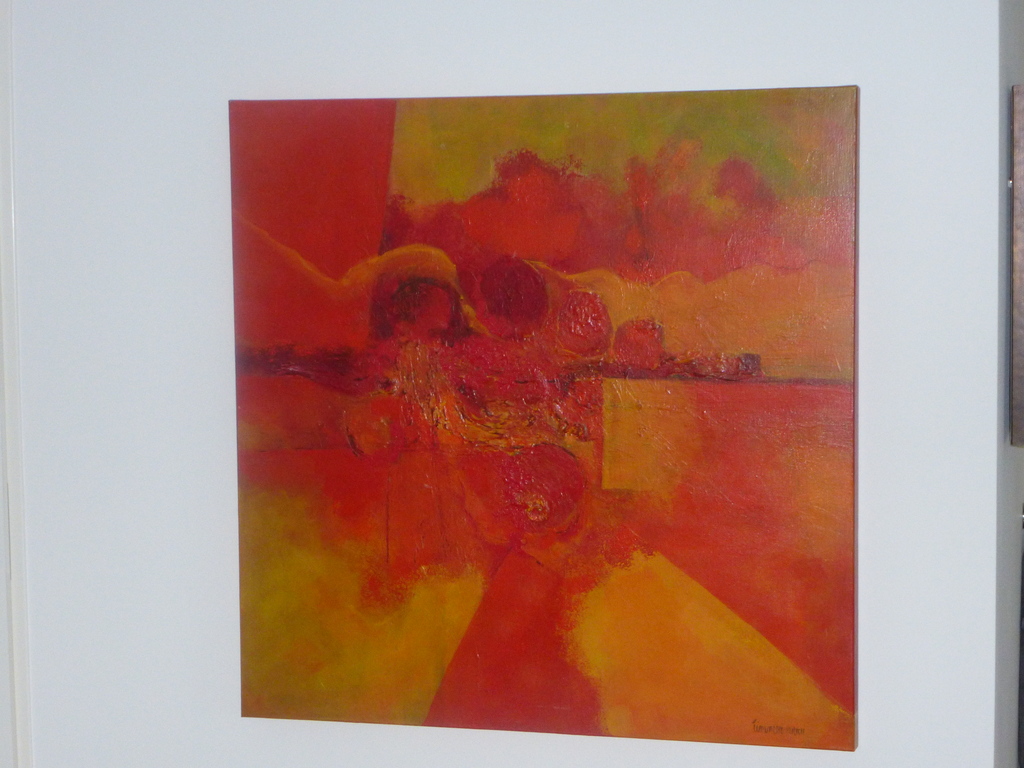 Harry Timmermann: acryl op linnen, Zicht op de Pietersberg kopen? Bied vanaf 500!