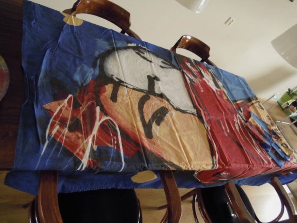 HERMAN BROOD tafelkleed met 5 servetten 200 x 135cm  kopen? Bied vanaf 25!