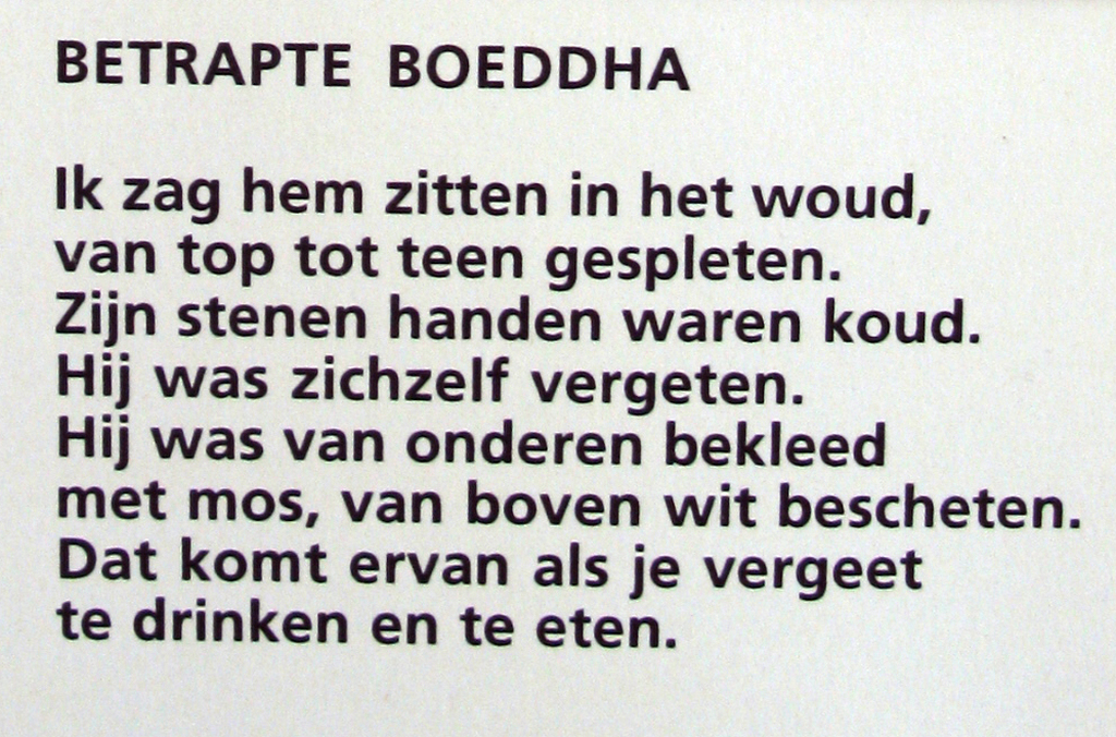 Siep van den Berg - BETRAPTE BOEDDHA - Rijmprent kopen? Bied vanaf 1!