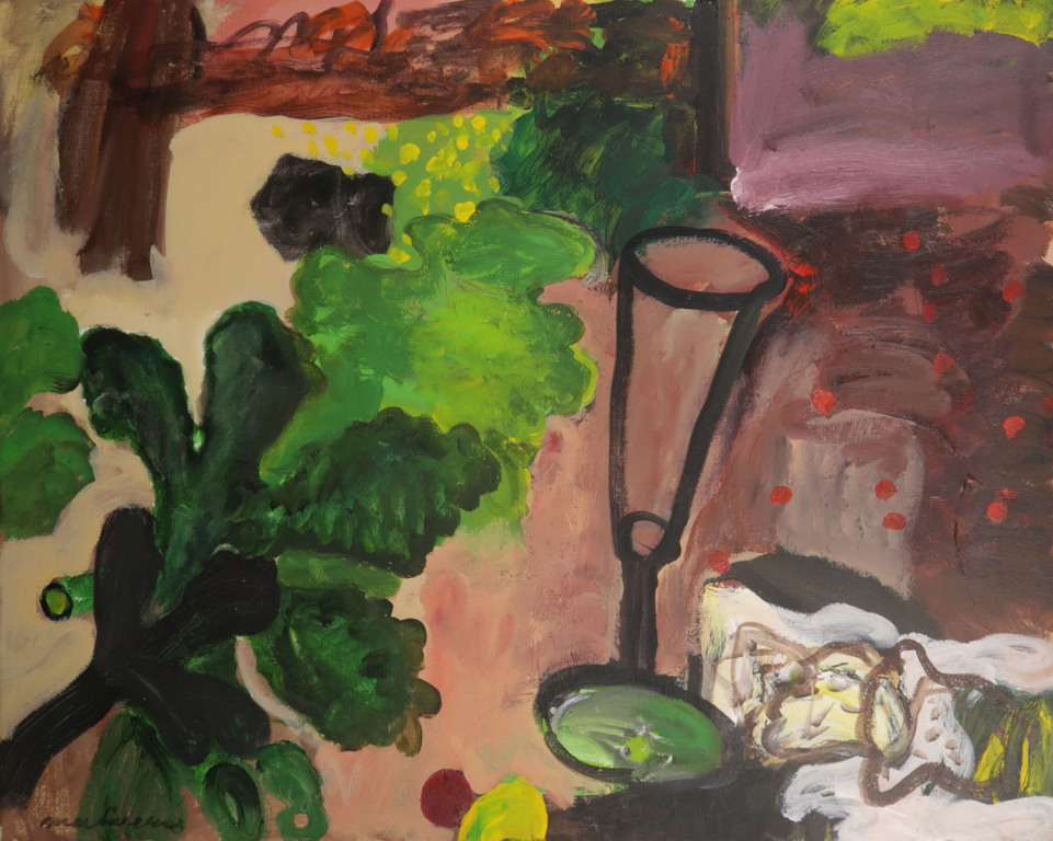 Anton Martineau: Olieverf op doek, Mimosa en glas - Ingelijst (Groot) kopen? Bied vanaf 350!