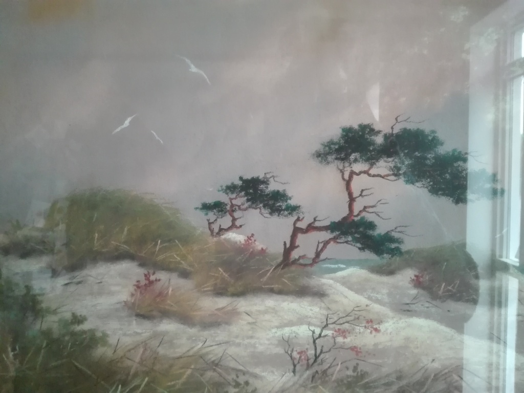 Gesigneerde krijttekening, strand & zeegezicht, onbekende kunstenaar kopen? Bied vanaf 1!