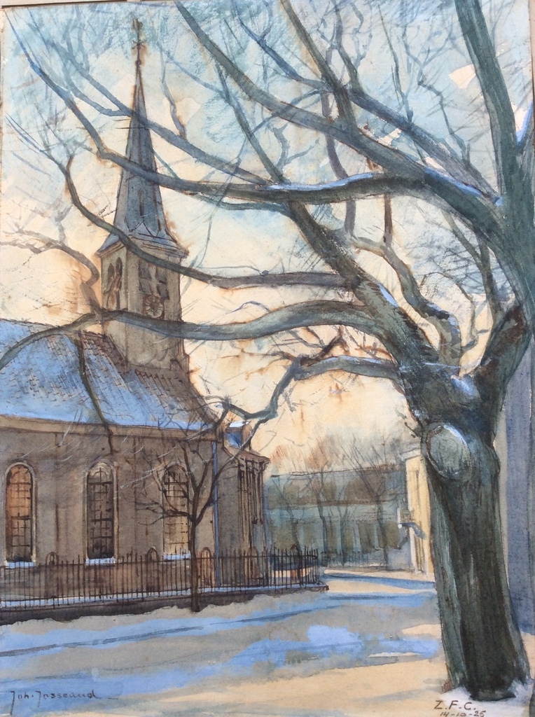 Johannes Josseaud 1880-1935 Aquarel  verkocht voor € 60!