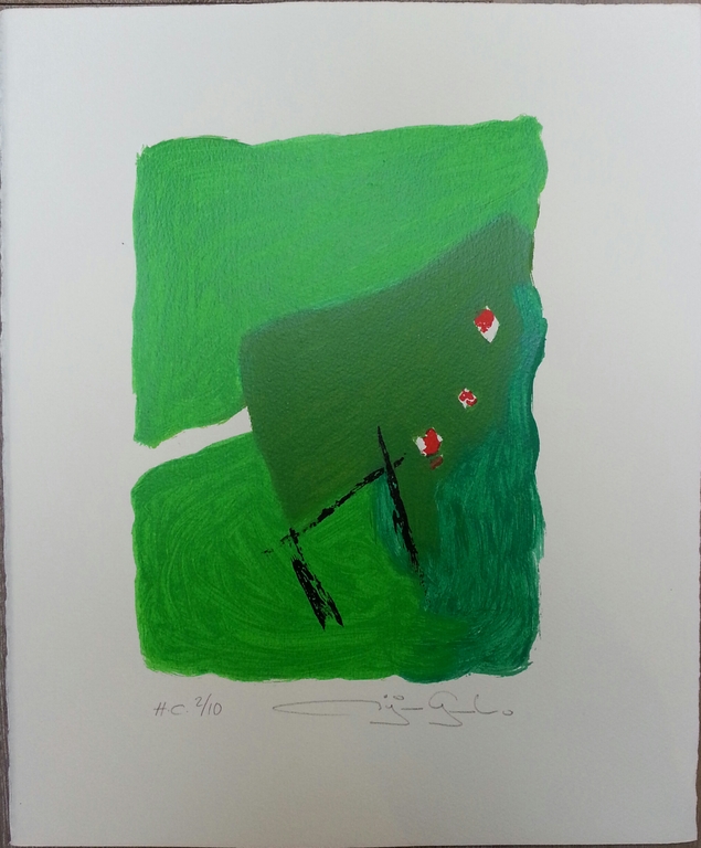 Gerard Bijnens, zeefdruk op papier kopen? Bied vanaf 1!