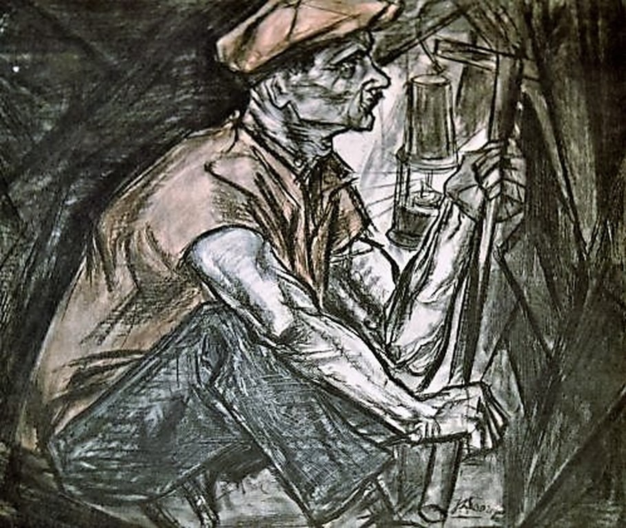 Jan Toorop, De Mijnwerker verkocht voor € 105!