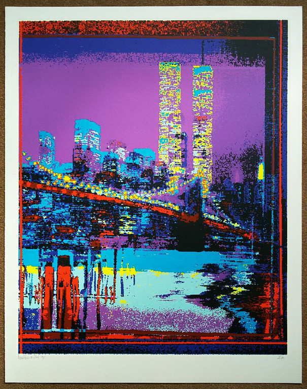 Laatste keer: Henk van der Vet - World Trade Center New York, zeefdruk (groot) kopen? Bied vanaf 90!