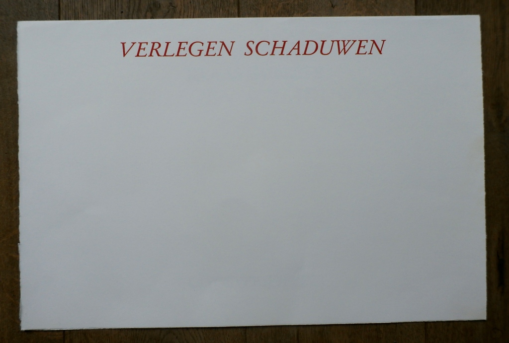Klaas Gubbels - Map: Verlegen schaduwen - 1981 kopen? Bied vanaf 1!